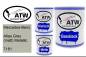 Preview: Mercedes-Benz, Atlas Grey (matt) Metallic, 7181: 1L Lackdose + 1L Klarlack + 500ml Härter - Set, von ATW Autoteile West.